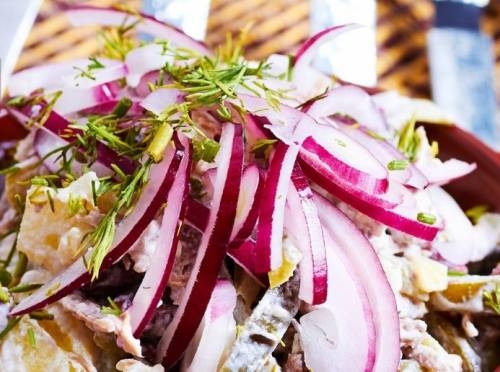 Рецепт салата «Цада» с говядиной и фасолью
