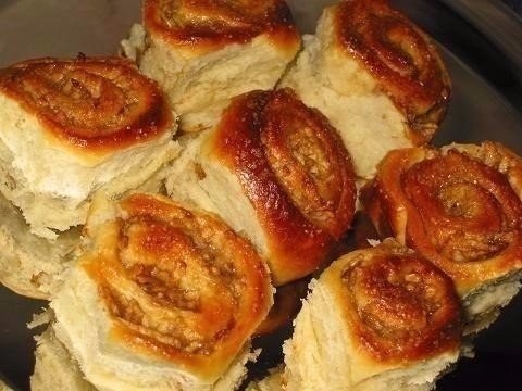 "Булочки с яблоком из быстрого теста"