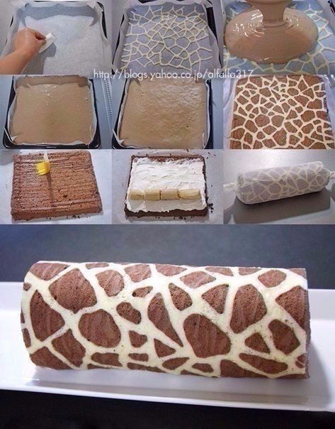 Фантастический по вкусу рулет "Жираф"