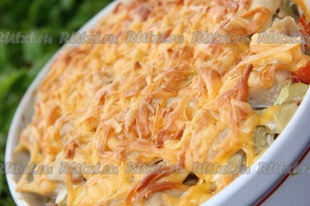КУРИНОЕ ФИЛЕ, ЗАПЕЧЁННОЕ С КАРТОФЕЛЕМ КУРИНОЕ ФИЛЕ, ЗАПЕЧЁННОЕ С КАРТОФЕЛЕМ