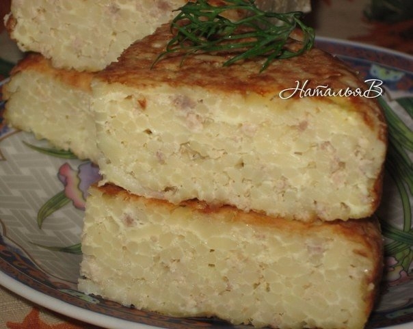 Детское меню - мясной лапшевник - очень вкусно и сытно