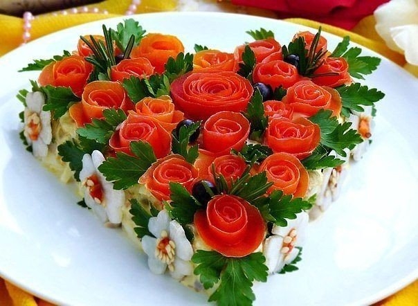 Салат"Розовый блюз" Салат"Розовый блюз"