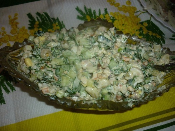 САЛАТ "ДОМАШНИЙ" С УКРОПОМ