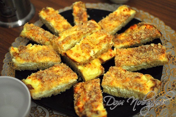 ПИРОГ из творога с крошкой ПИРОГ из творога с крошкой