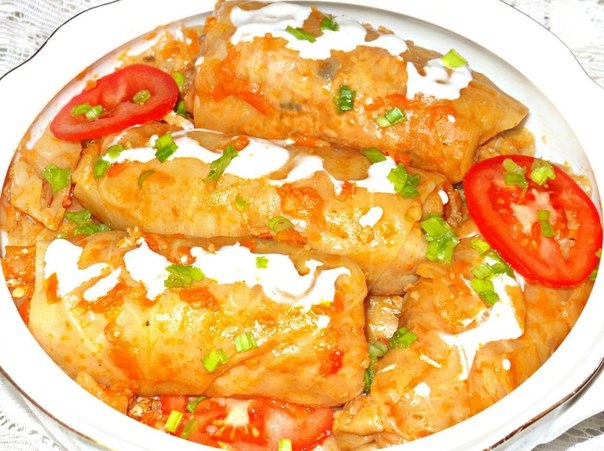 Очень-очень вкусные голубцы с мясом,рисом и грибами