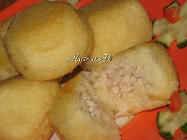 Детское меню - рисовые биточки с курочкой