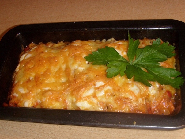 Рыба под овощной шубой.