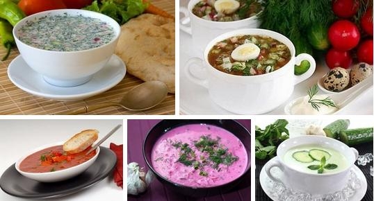 ТОП 5 РЕЦЕПТОВ ХОЛОДНЫХ, ЛЕТНИХ СУПОВ.