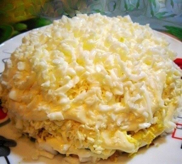 Салат «Невеста» с копченой курицей Салат «Невеста» с копченой курицей