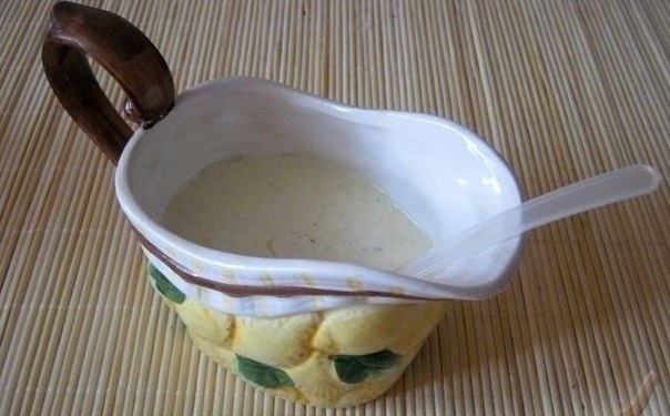 Сметанная заправка с лимоном
