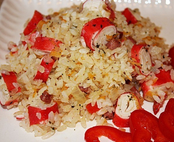 Плов с морепродуктами "по-китайски" Плов с морепродуктами "по-китайски"