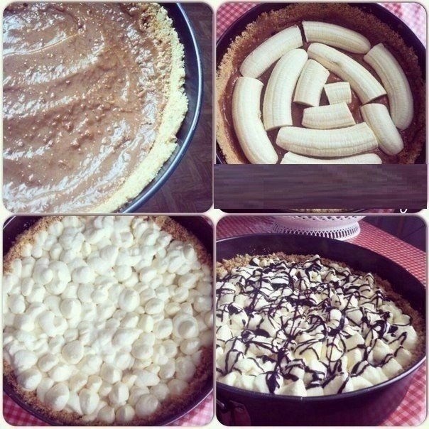 "Banoffee pie" - настоящее банановое блаженство.
