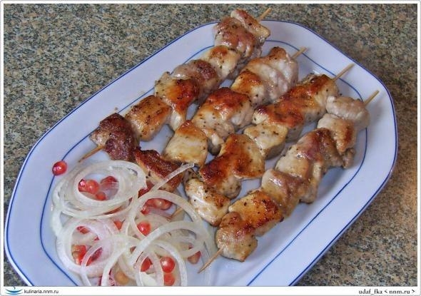 Шашлык в сковородке