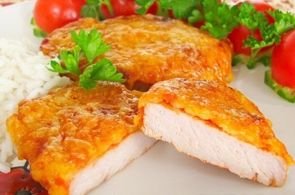 Свинина в сырной корочке