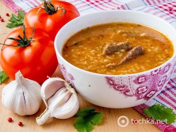 Суп харчо: рецепт с помидорами