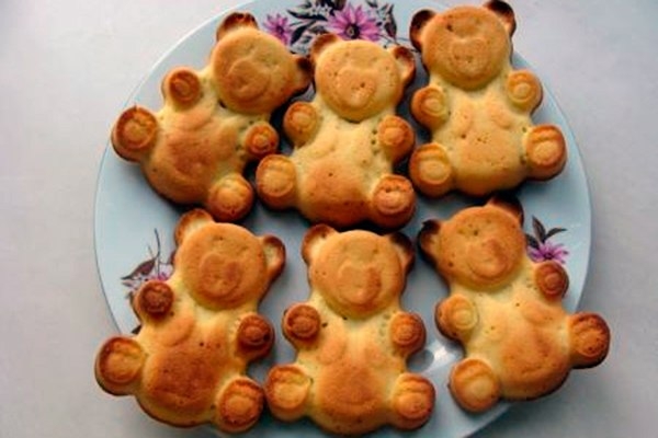 Рецепт: кекс мишка Барни Рецепт: кекс мишка Барни