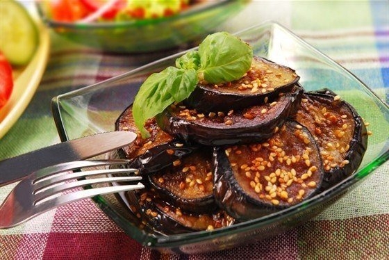 Баклажаны в кунжуте Баклажаны в кунжуте