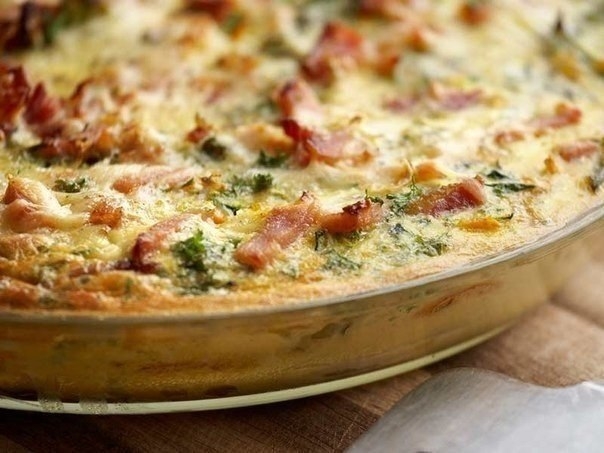 Фритатта (итальянский омлет) с овощами и картофелем