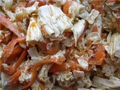 Спаржа с морковью по-корейски Спаржа с морковью по-корейски