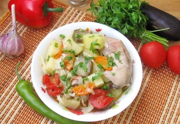 Домляма с курицей Домляма с курицей