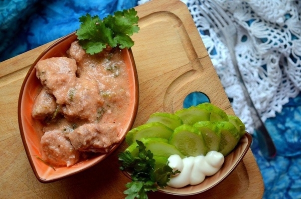 Мясо в пикантной заливке