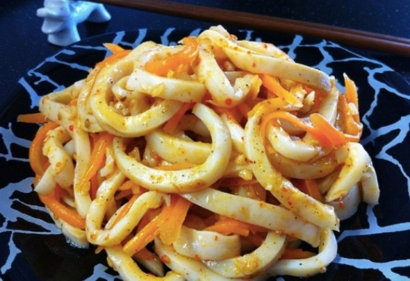 Как я готовлю КАЛЬМАР ПО - КОРЕЙСКИ. Как я готовлю КАЛЬМАР ПО - КОРЕЙСКИ.