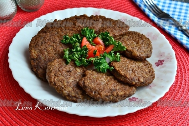 Печеночные котлеты с рисом