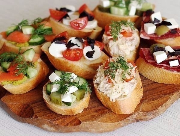 Лучшие начинки для брускетты