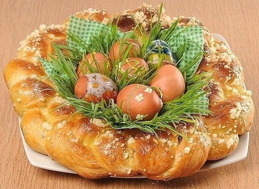 ПАСХАЛЬНЫЙ ВЕНОК С КРОШКОЙ