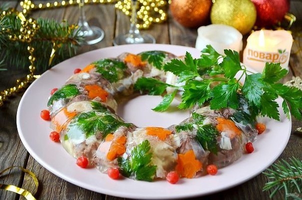 Домашний холодец из говядины и курицы Домашний холодец из говядины и курицы