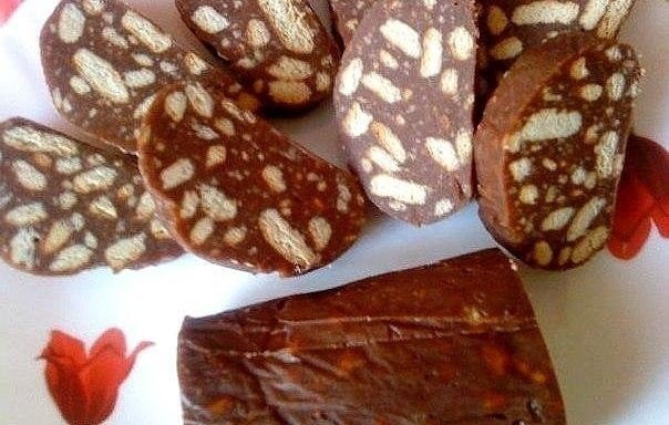 Колбаска минутка (очень вкусная).
