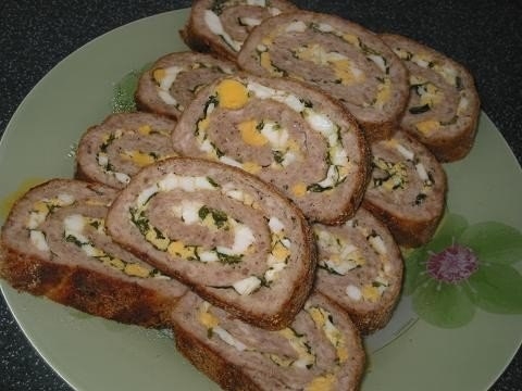 "Мясной рулет с яичной начинкой" "Мясной рулет с яичной начинкой"