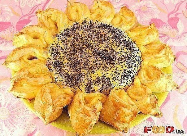 ПИРОГ С МЯСОМ И СЫРОМ "ПОДСОЛНУХ"
