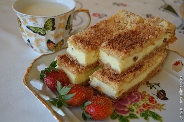 ПЕСОЧНЫЙ ПИРОГ С ТВОРОГОМ!