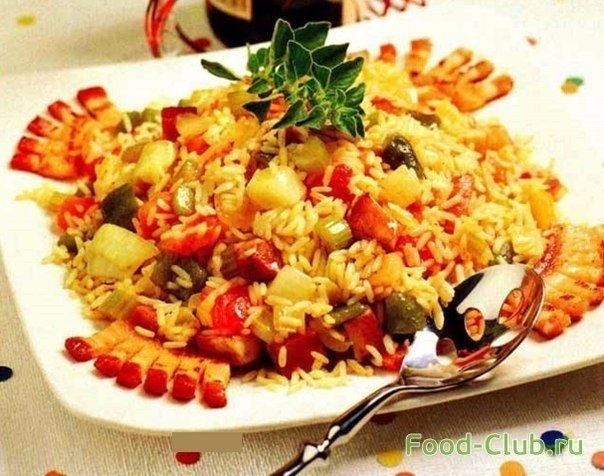 Рис по-испански с птицей (паэлья)