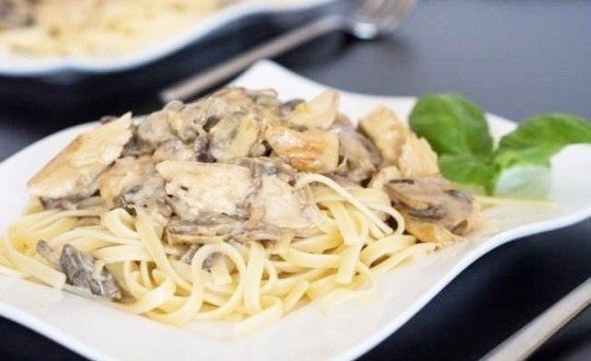Подлива из курицы с грибами