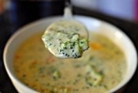 Сырный суп с брокколи. Сырный суп с брокколи.