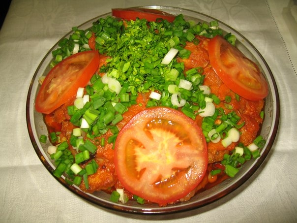 "Жареная Рыба под Маринадом" ("по-гречески") (греческая кухня).