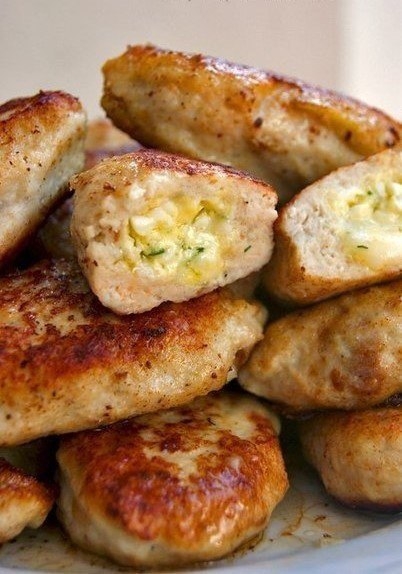 Котлеты с очень вкусной начинкой!