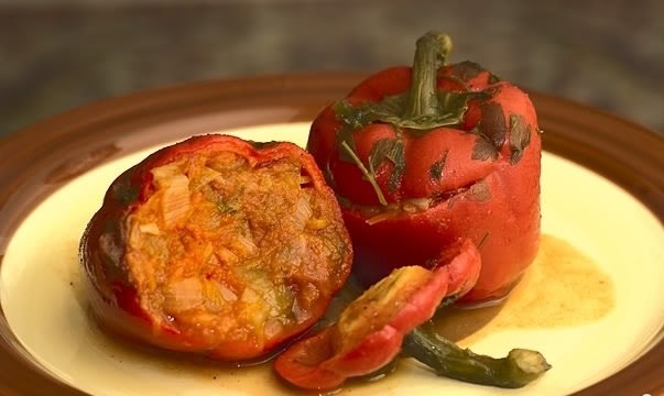 Болгарский перец с овощами