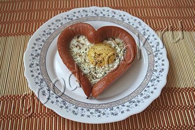 яичница "Сердечко"