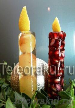 Закуска Новогодние свечи