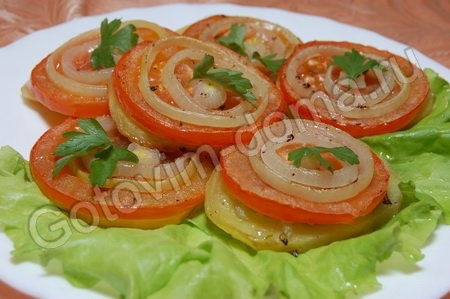 Запеченный картофель "Серпантин"