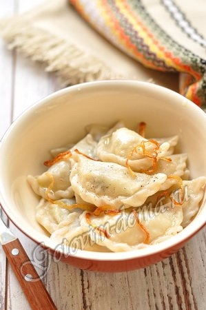 Вареники с картофелем (постные)