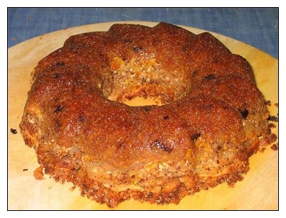 Шарлотка из яблок с черным хлебом