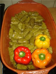 Запечные фаршированные овощи и долма