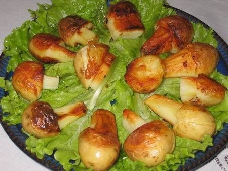Грибы из картофеля
