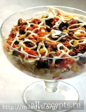 Салат из крабовых палочек с рисом