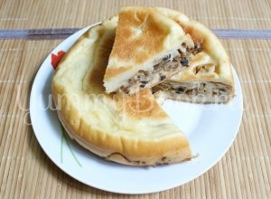 Пирог с капустой и грибами в мультиварке Пирог с капустой и грибами в мультиварке