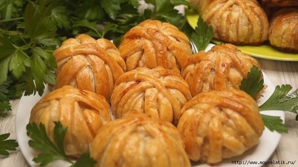 Мясные шарики в тесте